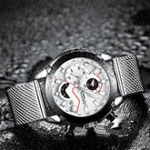 Relojes para hombre CRRJU, reloj militar del ejército, cronógrafo de acero inoxidable 316L de alta calidad, 2020